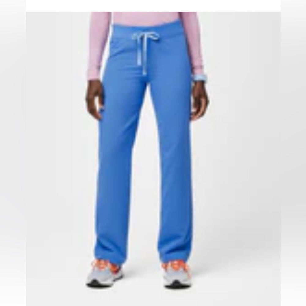 Womens Figs Livingston Scrub Pants Capri Blue NWT